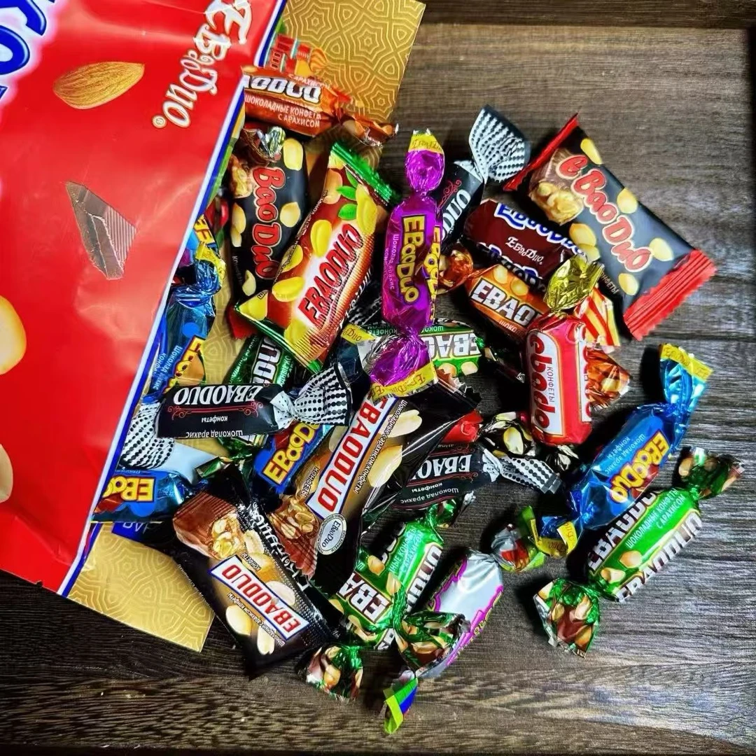 咖咖EBaoDuo俄宝多牌混合糖果什锦花生糖酥糖喜糖年糖500g