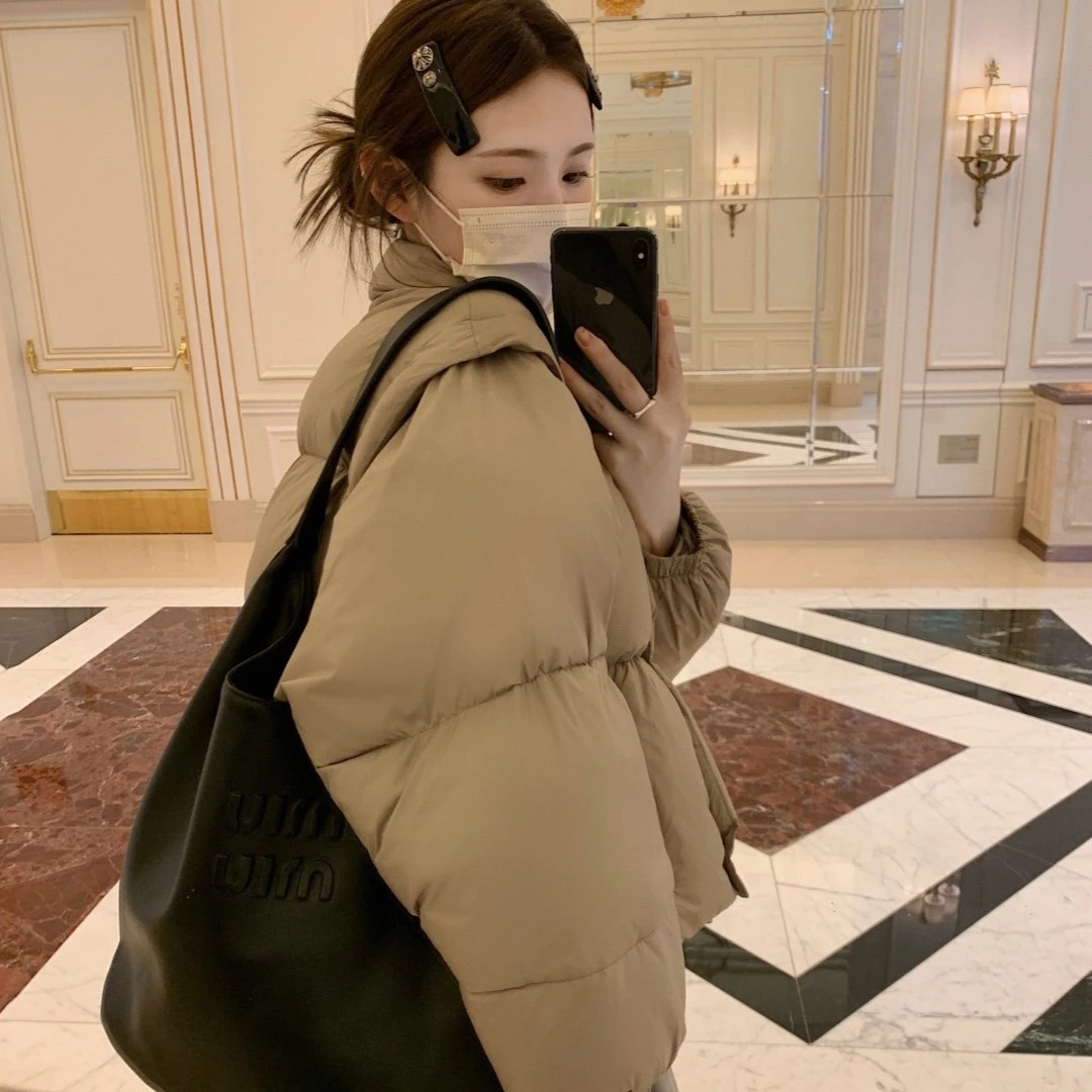 aaaaxbbb 蜜桃latte 两穿可拆卸短款羽绒服女冬季百搭外套 •年终•