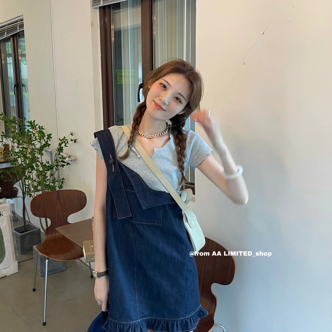 AA LIMITED by aaaaxbbb纯欲风百搭小个子基础款小T恤折扣