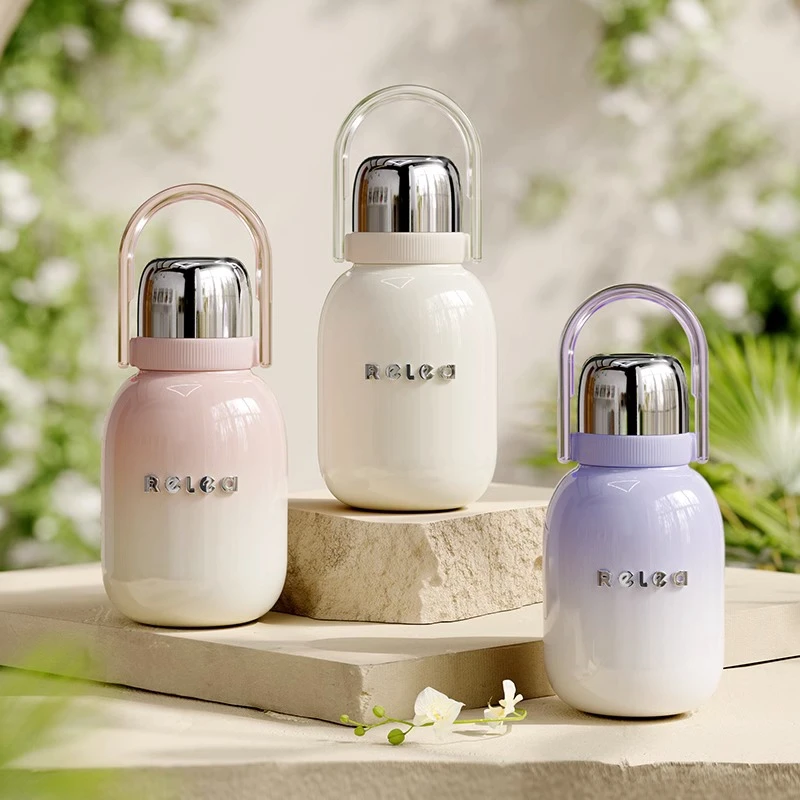 物生物保温杯大容量女生2023新款婴幼儿不锈钢吸管水杯子儿童水壶