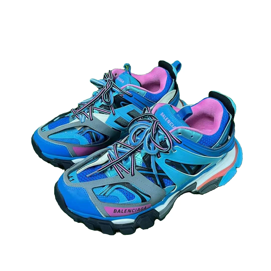 巴黎世家 Balenciaga Track 蓝色 老爹鞋 41码 95新
