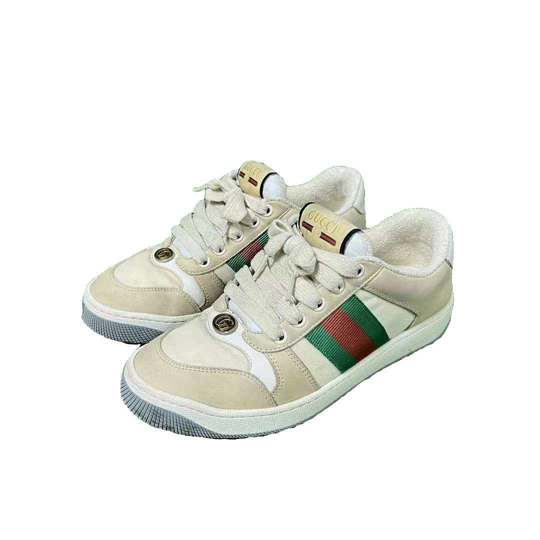 古驰 Gucci 米白色脏脏鞋 35.5码 原盒 95新