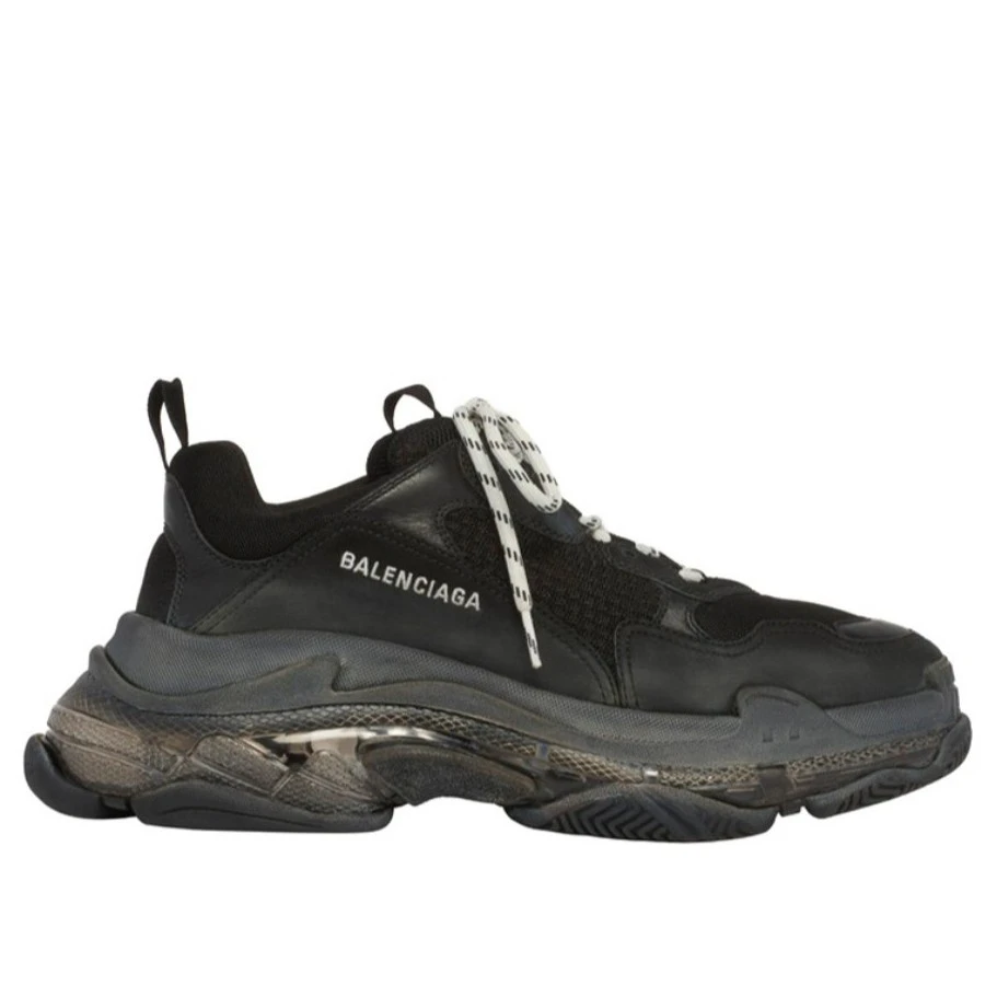 巴黎世家 Balenciaga Triple S 黑色 气垫款 老爹鞋 全新原盒