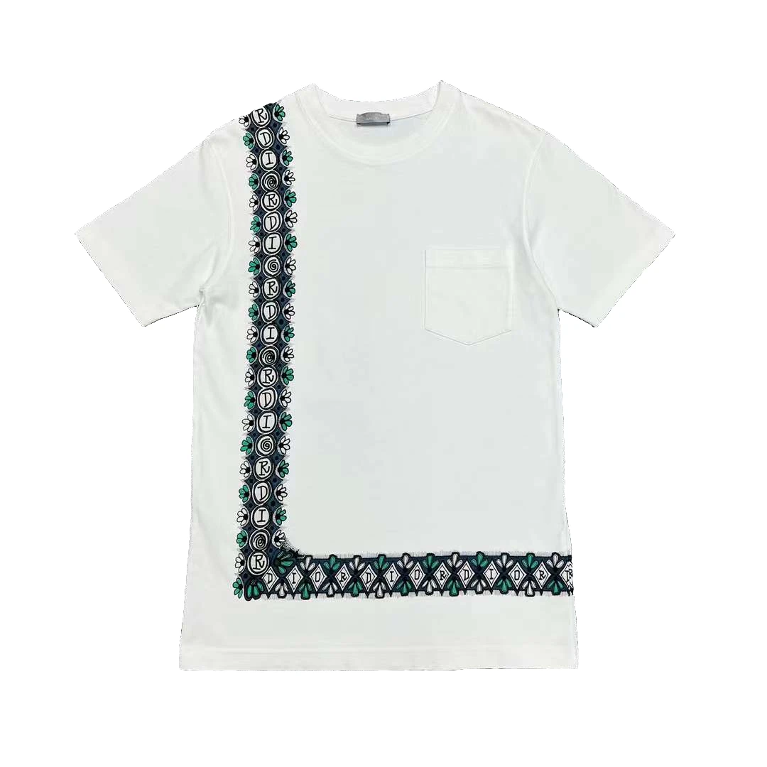 迪奥 Dior x Stussy 不对称印花短袖 S码 几乎全新
