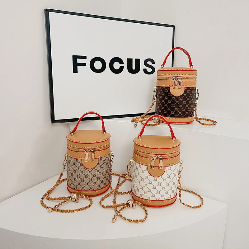 手工diy材料包简约时尚链条水桶包复古单肩斜跨通勤包礼物自制作