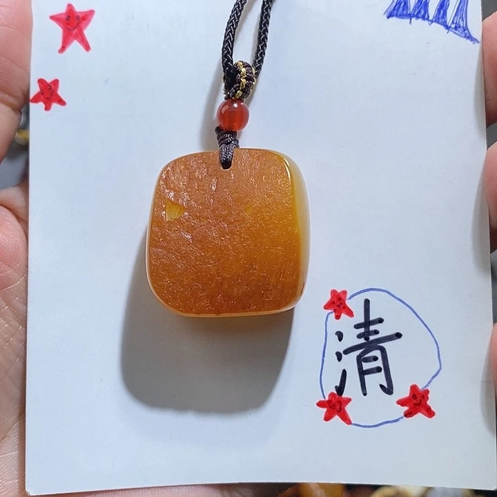 定制琥珀未镶嵌琥珀蜜蜡吊坠