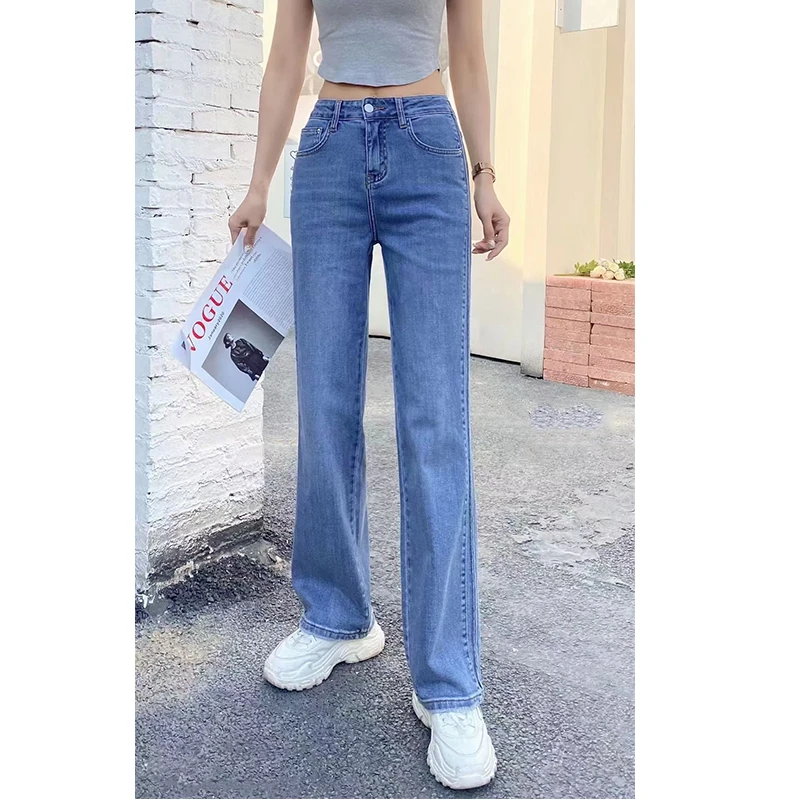女仔裤女2023新款遮臀遮跨修饰腿型显腿长修身显瘦直筒小阔腿裤