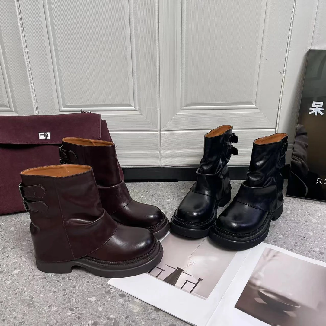 【松果】2024女款时尚百搭短靴*39-33