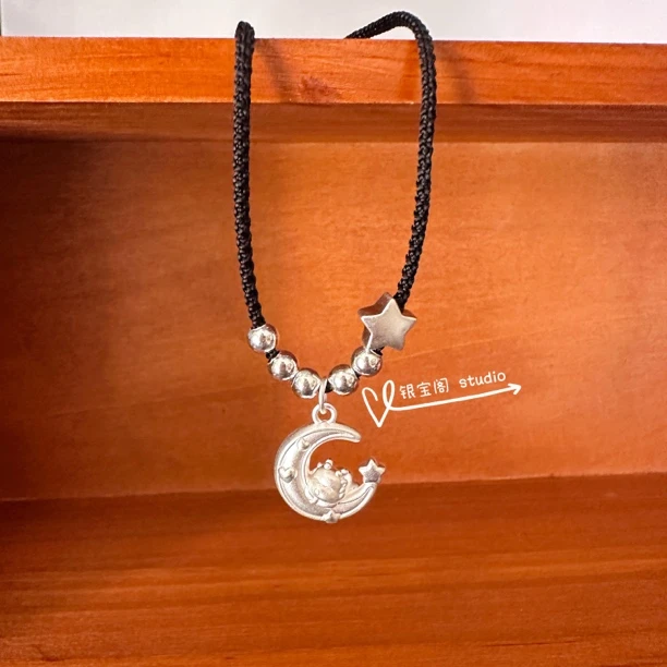 吊坠足银 足银999美梦龙纯银本命年生肖龙吊坠时尚百搭简约可爱