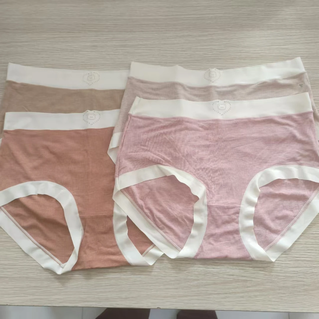 高腰 舒适  螺纹棉短裤 851