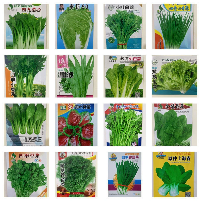 16种蔬菜种子套餐四季播种室内阳台绿植盆栽庭院农家蔬菜种子大全