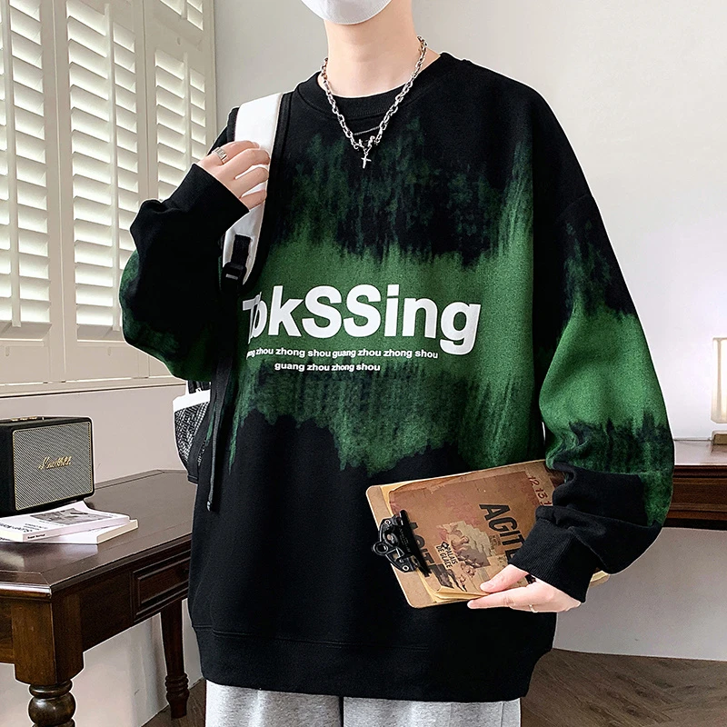 春秋季潮流卫衣青少年帅气大童长袖男初中高中学生t恤秋装上衣服