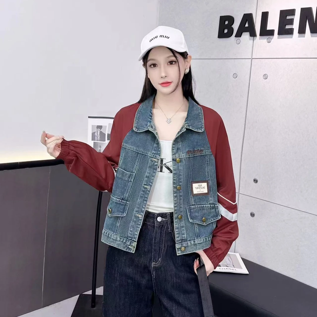 8612#【衣长55】秋新款韩版时尚百搭休闲时尚小众短款气质外套