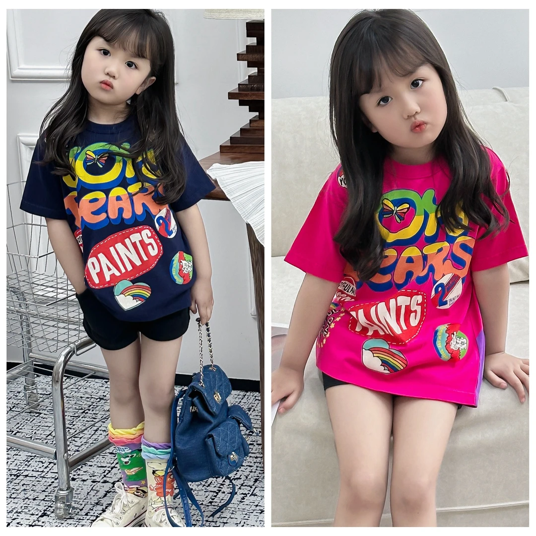 越越家 JAM短袖T恤 2025夏季新款 男女童宝宝卡通果酱熊短袖上衣