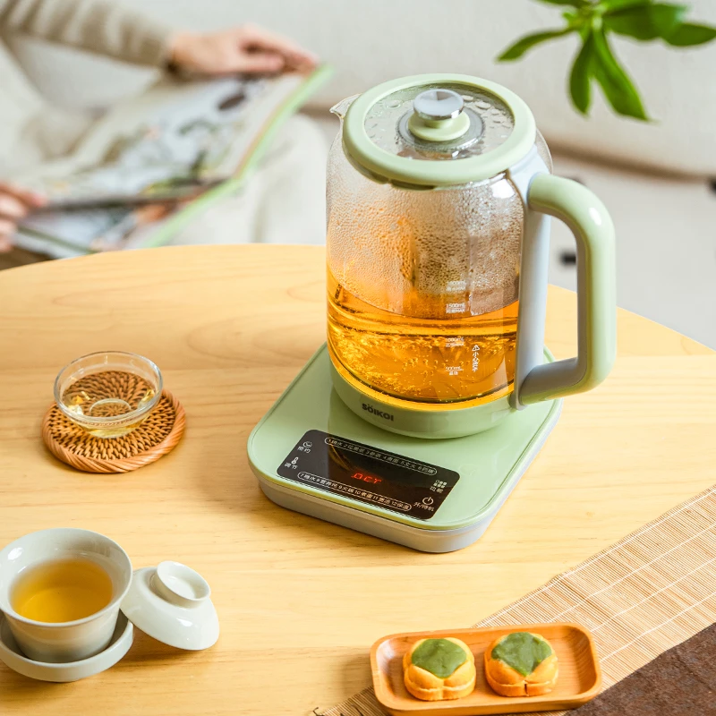 SOIKOI全自动多功能养生壶加厚高硼硅玻璃煮茶煮奶热水壶
