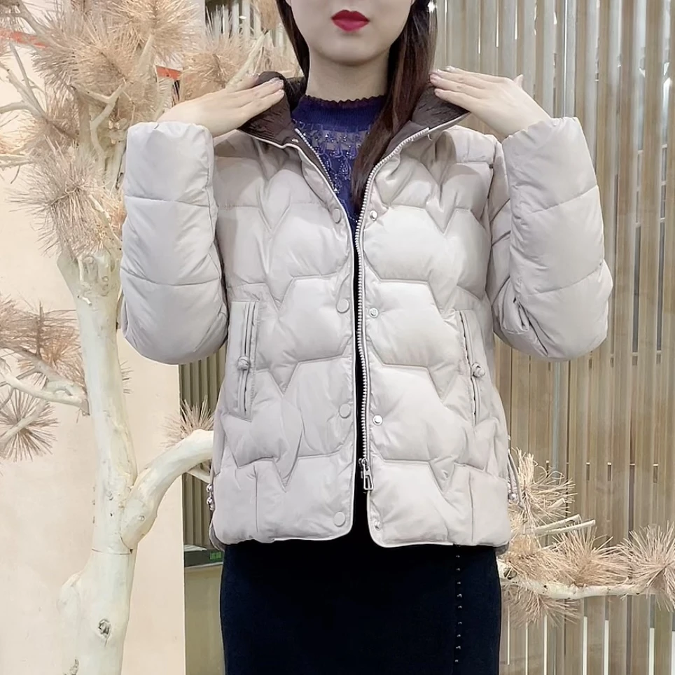 2024新款时尚休闲妈妈装保暖棉服【A907款】