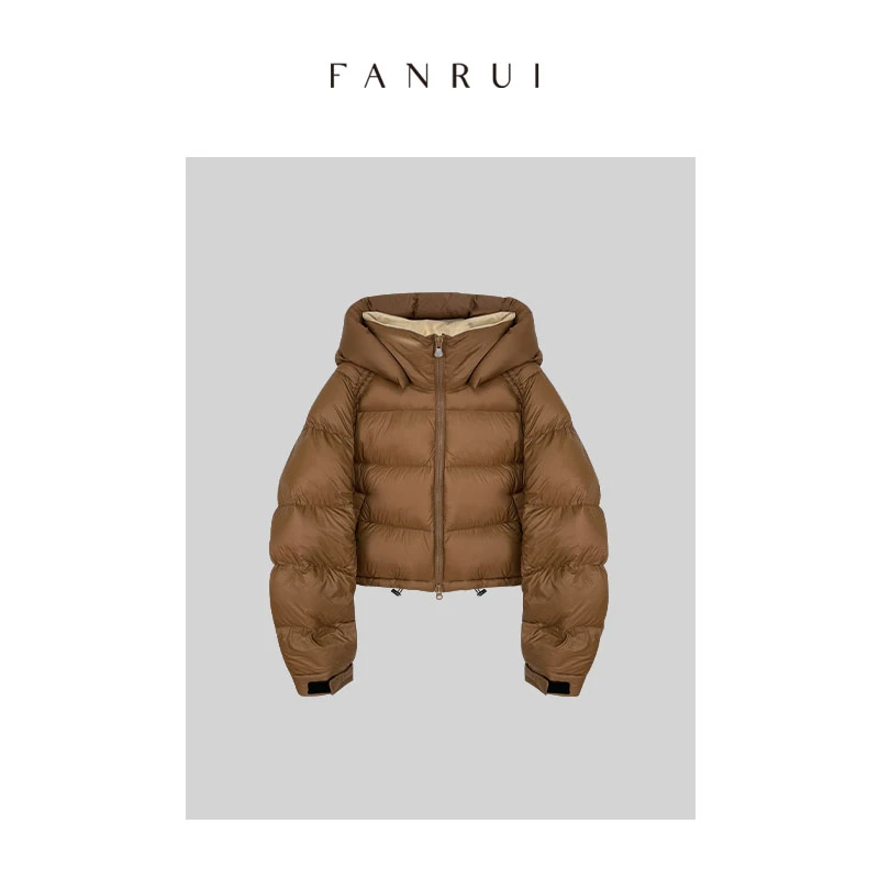 泛芮【90白鸭绒】设计感短款简约时尚羽绒服女B6798