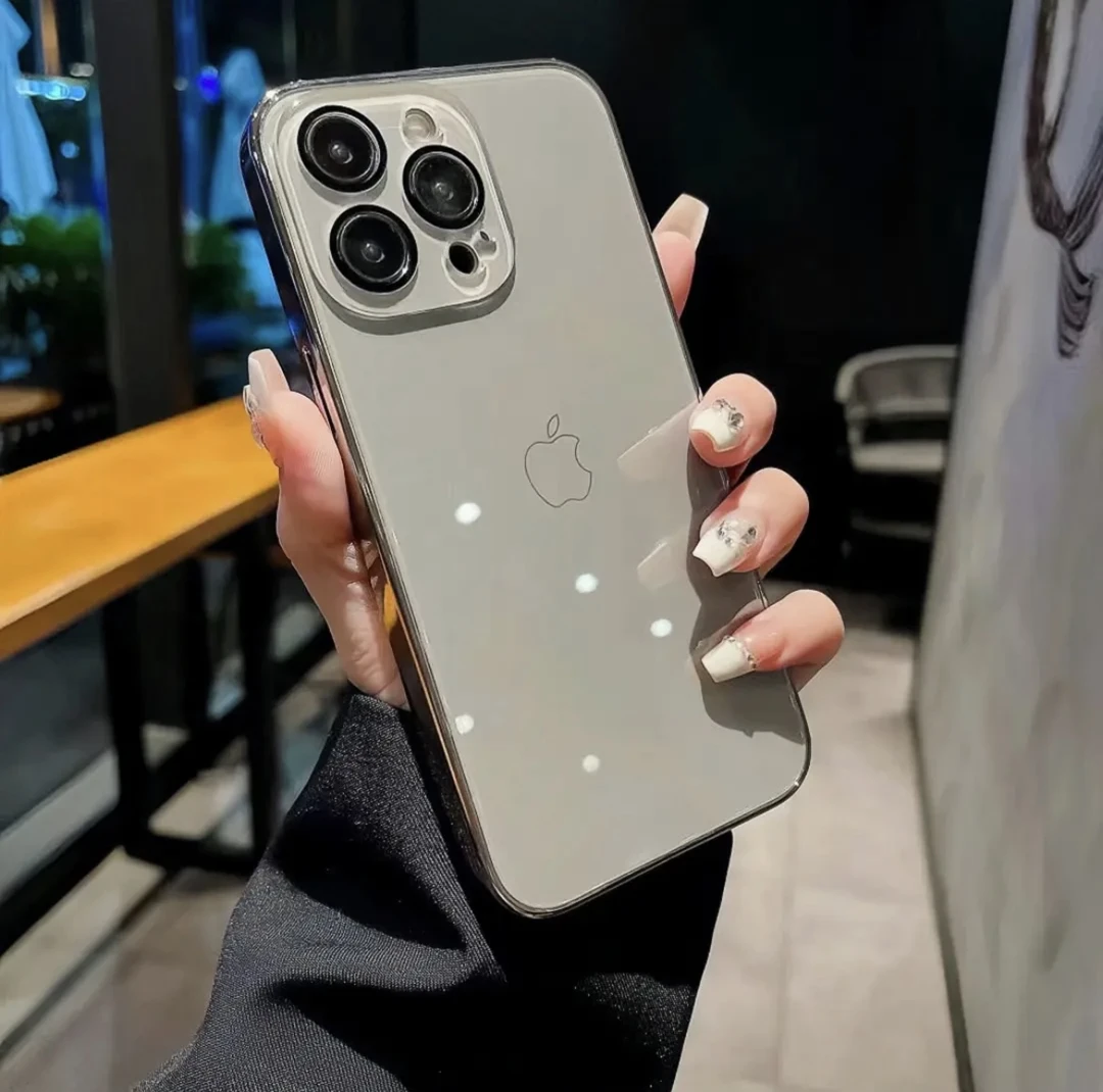 【苹果】iPhone15/14Promax防摔电镀玻璃防尘自带镜头膜男女手机壳