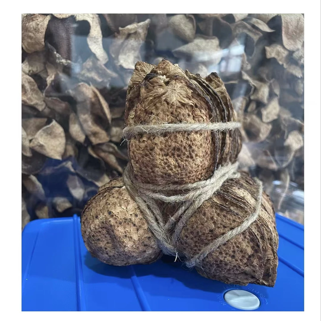 N七宝扎【七宝莲灯】 1985年天马扎皮大红原枝老皮新会陈皮