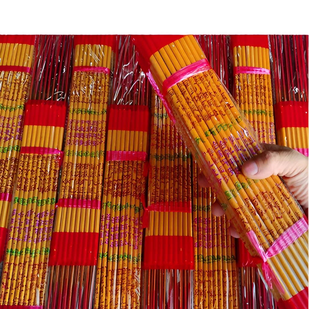烫金五彩香竹签香不同款可选式粗香一包18支厂家款式微烟香材质款