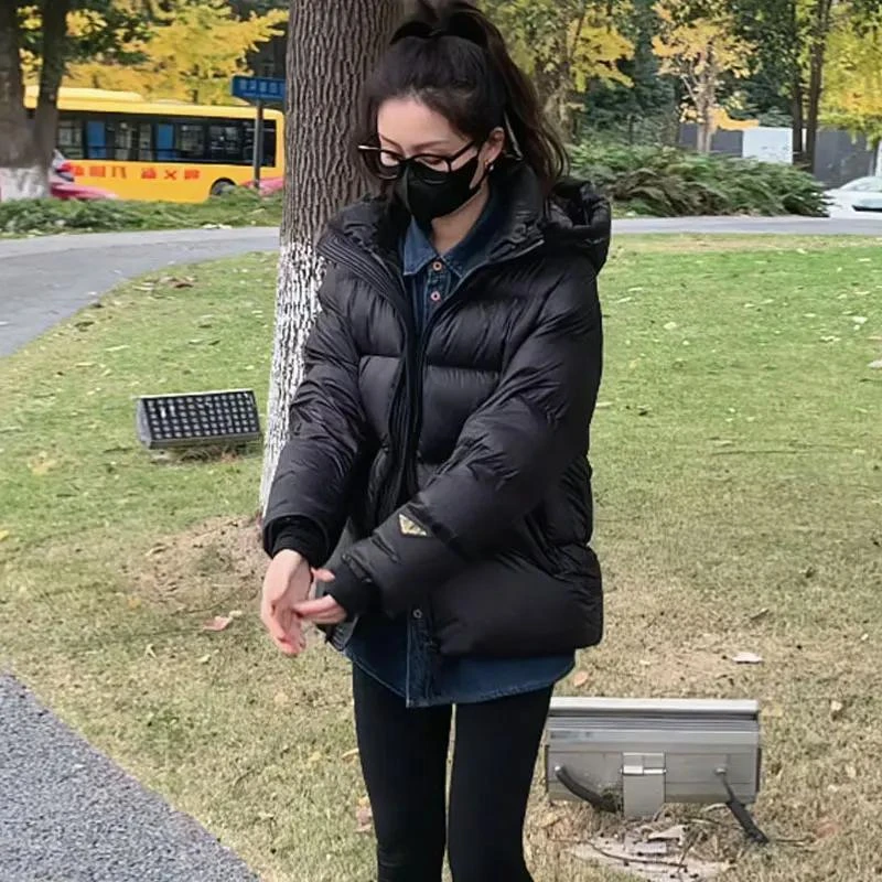 新款羽绒服棉服黑金羽绒服棉服女短款2023年冬季新韩版小个子棉衣