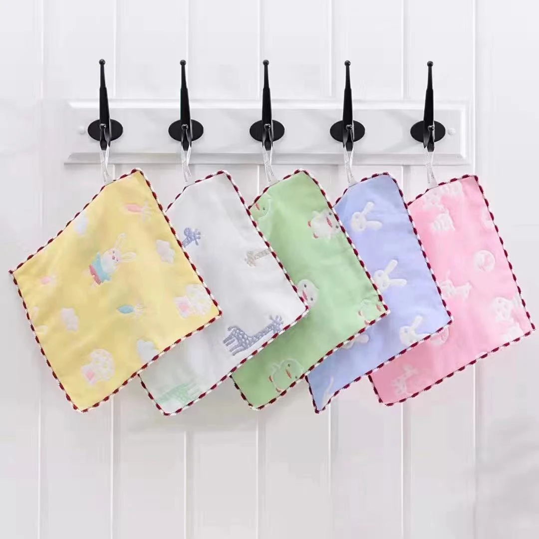 【正品纱布方巾】新生儿口水巾宝宝洗脸巾