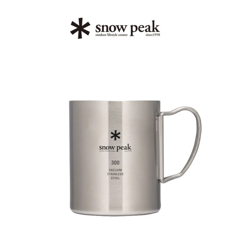 SnowPeak雪峰户外精致露营不锈钢双层便携真空登山水杯家用