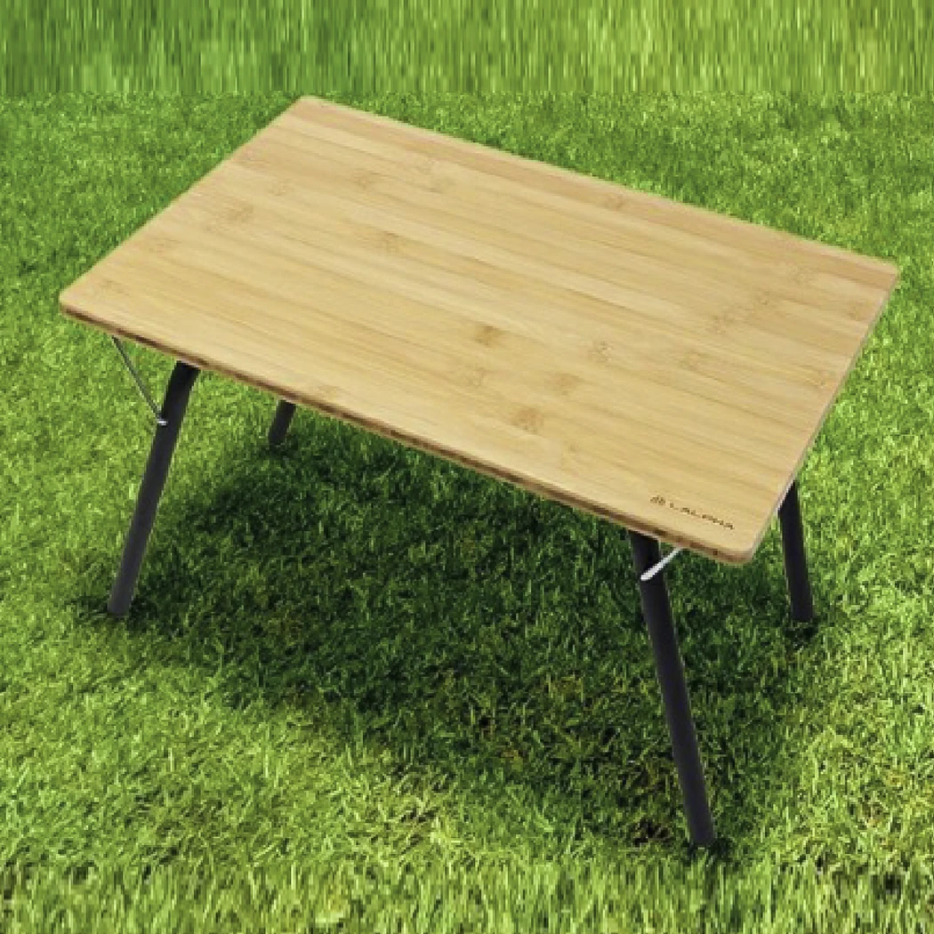 LALPHA日本户外露营折叠桌轻巧便携实木边桌TA-100