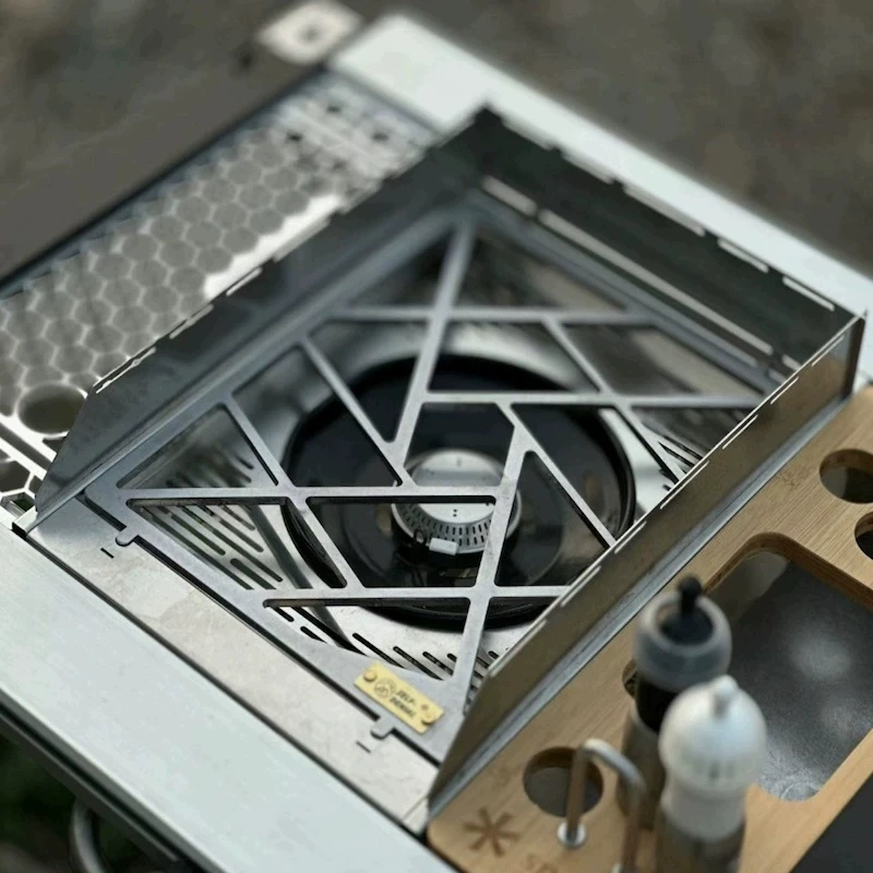 诧祭户外雪峰GS450配件炉盘炉架改装替换炉盘挡风板套装IGT炉头板