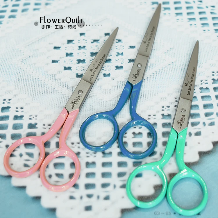 美国进口LORI HOLT设计5英寸马卡龙色小剪刀 精致线头剪布剪