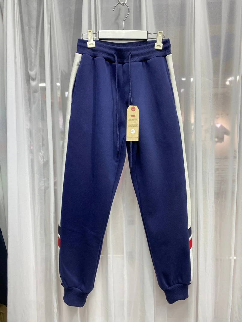 市北区保暖校服裤子加绒秋冬冬季裤子加厚绒卫裤蓝色运动裤男士