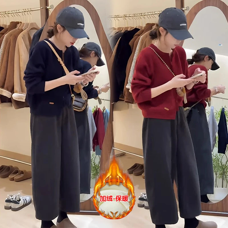 韩系百搭慵懒风拉链毛衣外套女2024新款秋冬外穿软糯针织开衫上衣