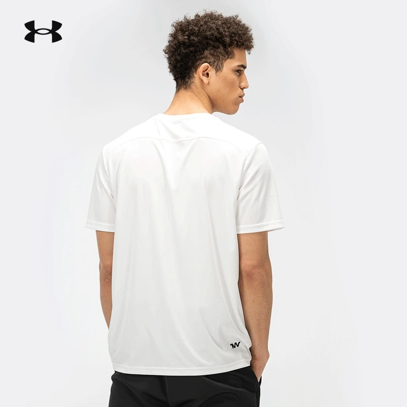 【速干透气】UA夏季男士健身训练圆领运动休闲短袖T恤21500513