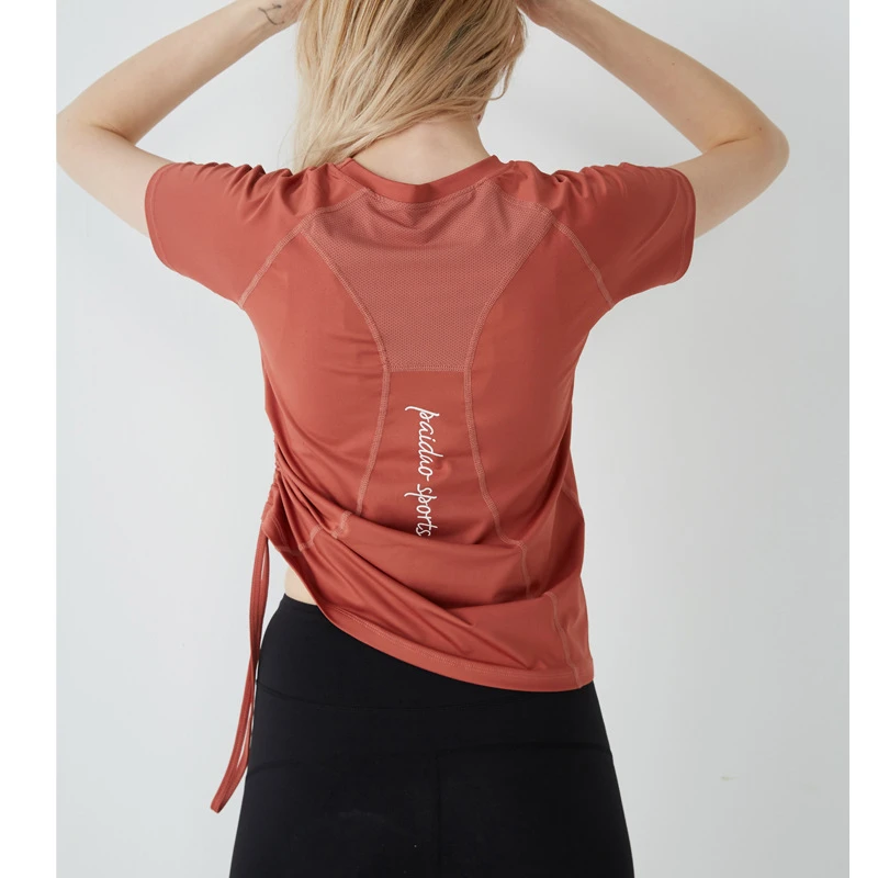 TZA运动T恤女健身短袖夏速干训练半袖网红健身服专业瑜伽服上衣