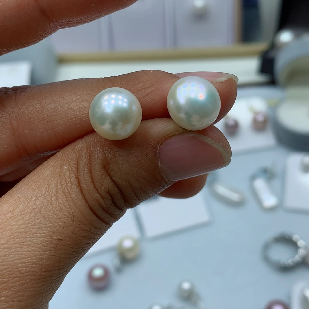 【闪购商品】淡水珍珠耳饰银S925镶嵌