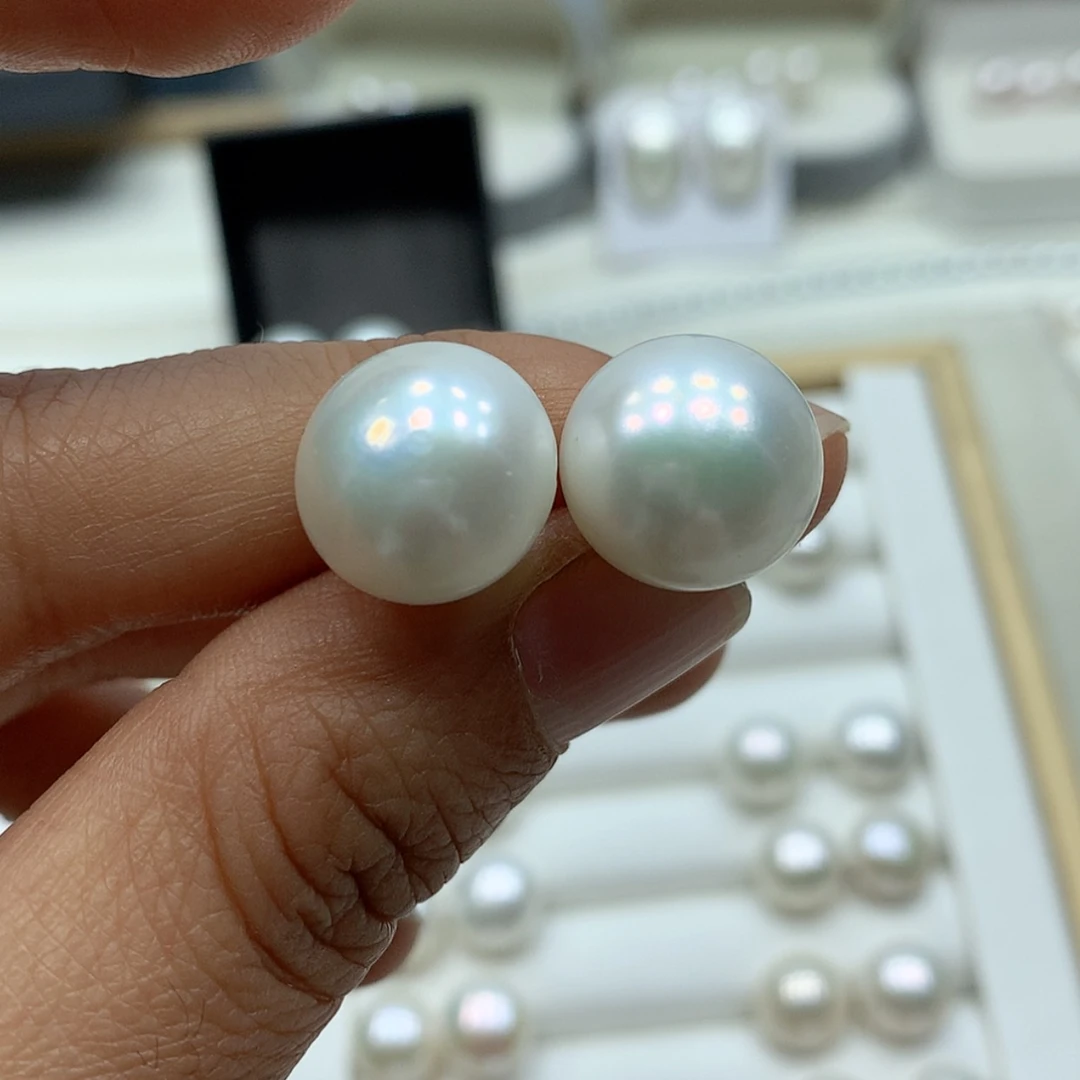 【闪购商品】淡水珍珠耳饰银S925镶嵌呦****吗