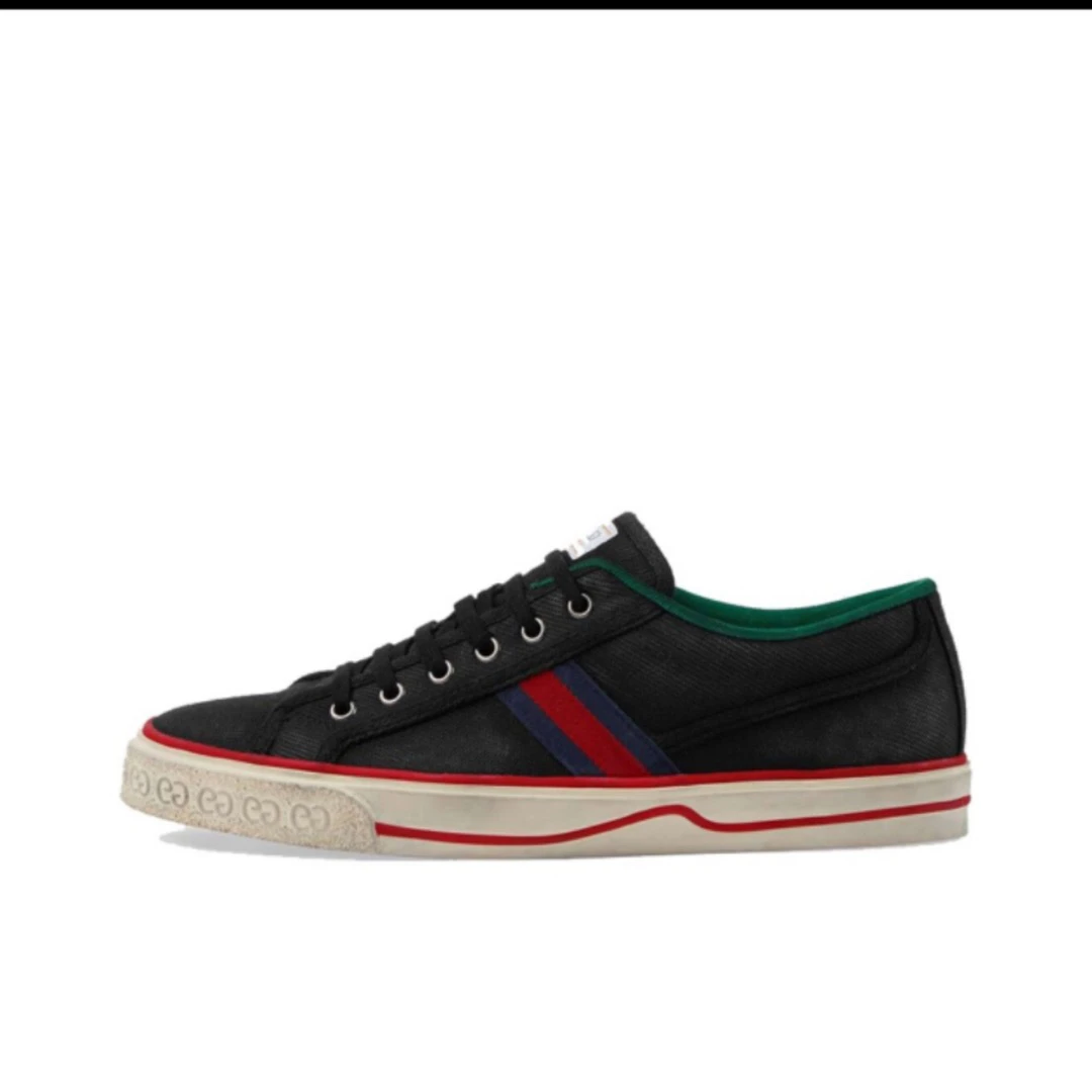 未使用 GUCCI/古驰 Tennis 1977系列 棉布 运动 时尚板鞋