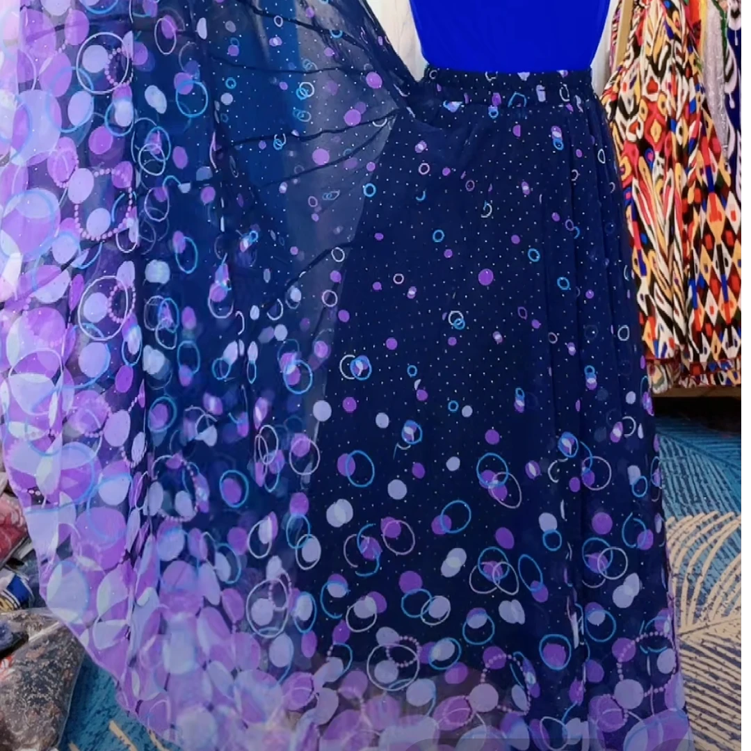 新款欧根纱定位花半身裙720大摆10