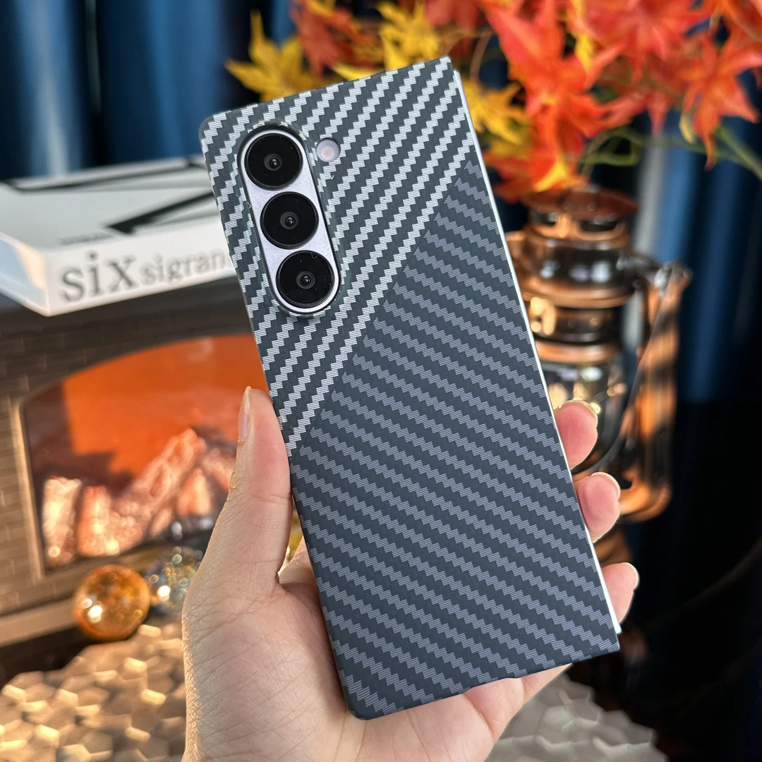 适用三星 Z Fold5/6/W24/W25手机壳折叠屏芳纶碳纤维全包超薄商务