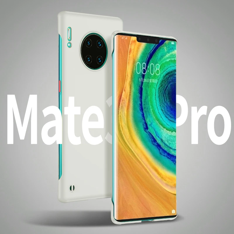 适用华为Mate30/Pro/E/RS无边框手机壳全包防摔纤薄散热设计超薄