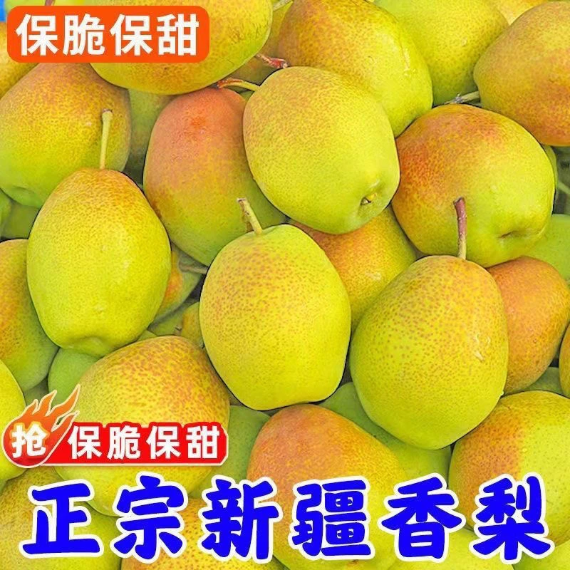 【抢购中】库尔勒红香酥梨1/9斤梨子新疆香梨甜脆酥梨薄皮新鲜水果