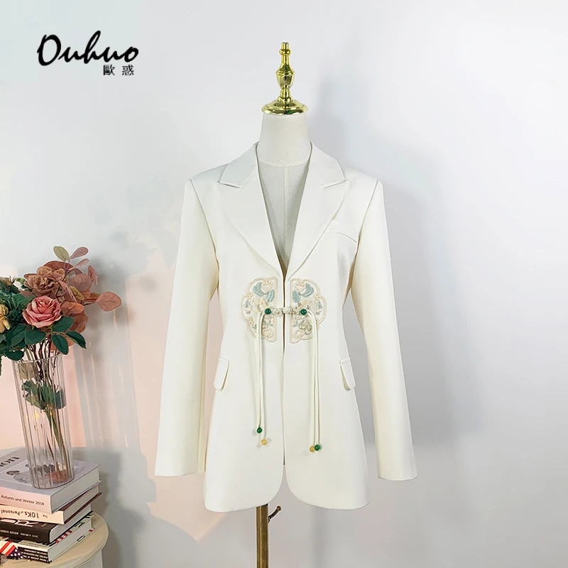 【米米定制】2024秋冬新款新中式国风时尚气质百搭西装OHNAH02039