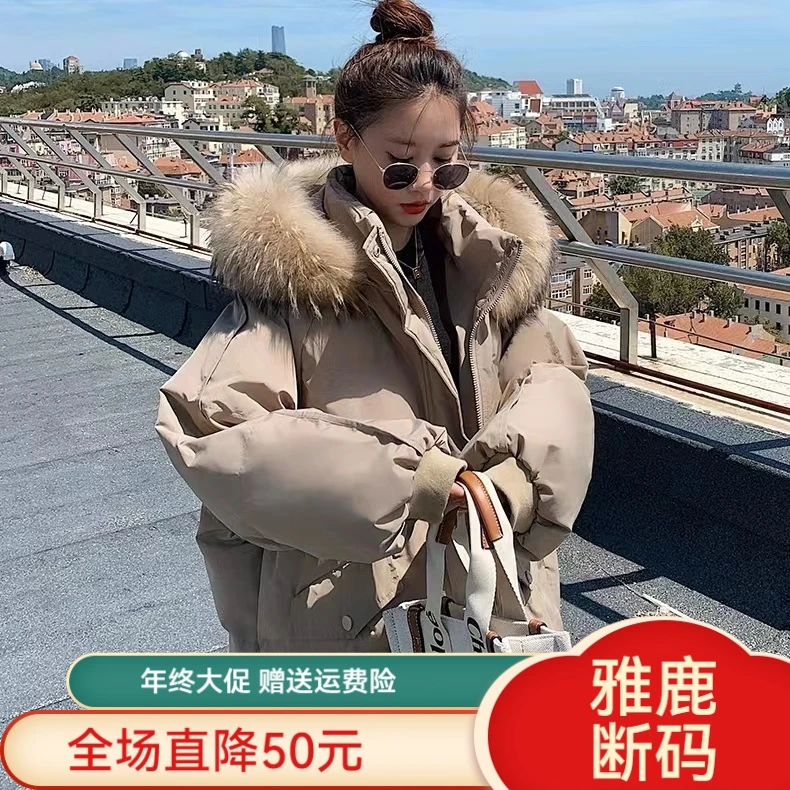 雅鹿羽绒服羽绒衣年终大促羽绒羽绒服女短款2023年新款秋冬韩版小