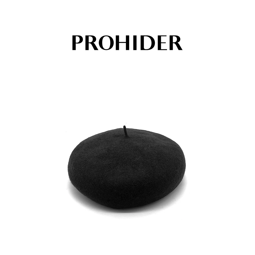 PRO HIDER百搭经典羊毛贝雷帽时尚