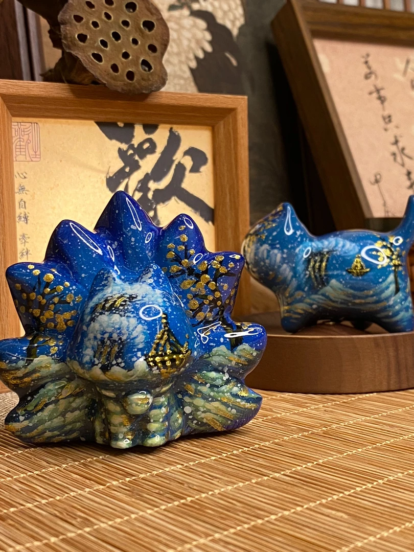 【大家一起来扫雷】DIY黑檀木创意摆件设计画师纯手工绘画原创