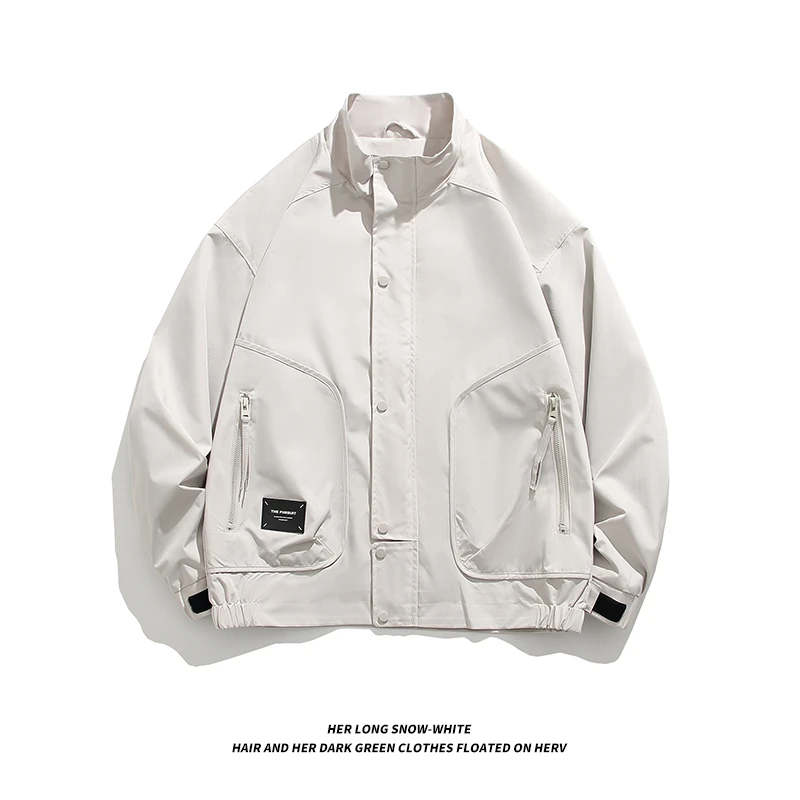 休闲外套男士2025春秋季新款休闲百搭夹克飞行服情侣微宽松61031