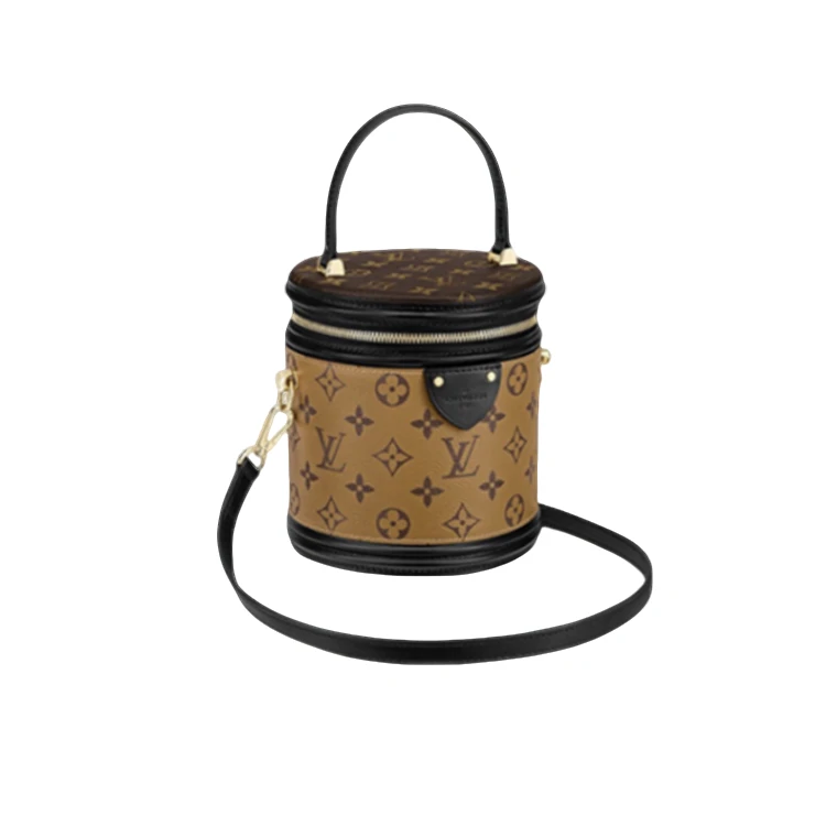 99新 LouisVuitton/路易威登 发财桶圆筒水桶包  防尘袋