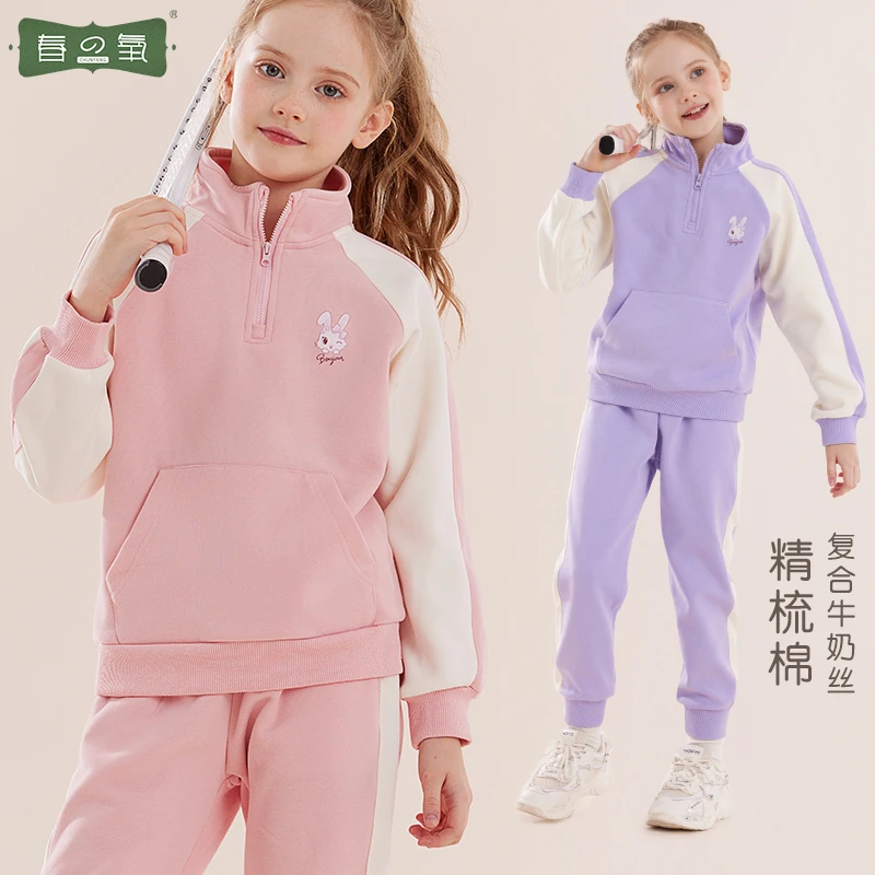 女童秋季套装儿童卫衣休闲裤学生运动6-12岁潮套装小女孩洋气童装