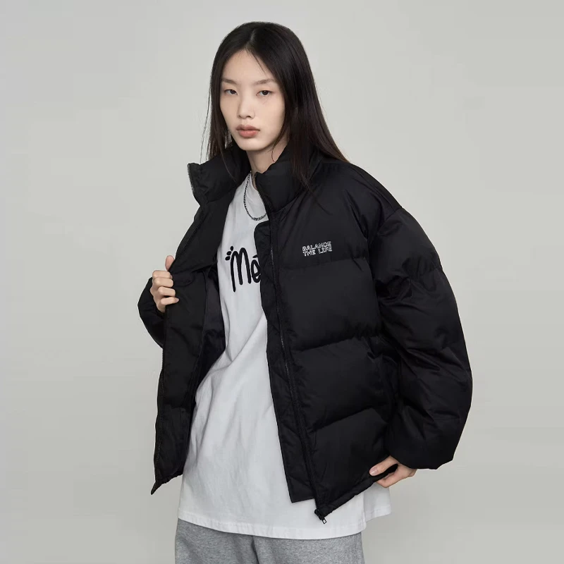 Mess Age Lab秋冬款棉服短款宽松加厚休闲潮流棉衣外套情侣面包服
