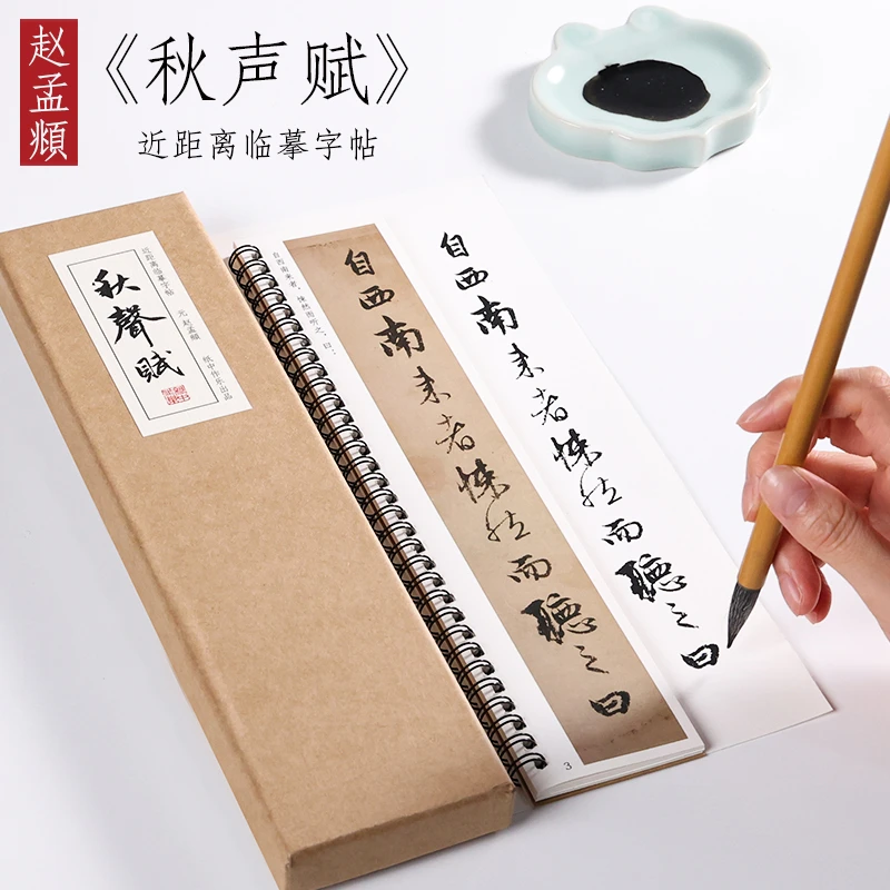 纸中作乐 元 赵孟頫 《秋声赋》赵孟頫行楷字帖行书书法毛笔字